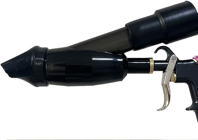 Car Cleaning Gun High Pressure Air Blow Gun with Suction Hood Detailing Interior Dryer Blower Gun Auto Detailing Kit Tools for Quickly Blasts Dirt and Dust from Surface