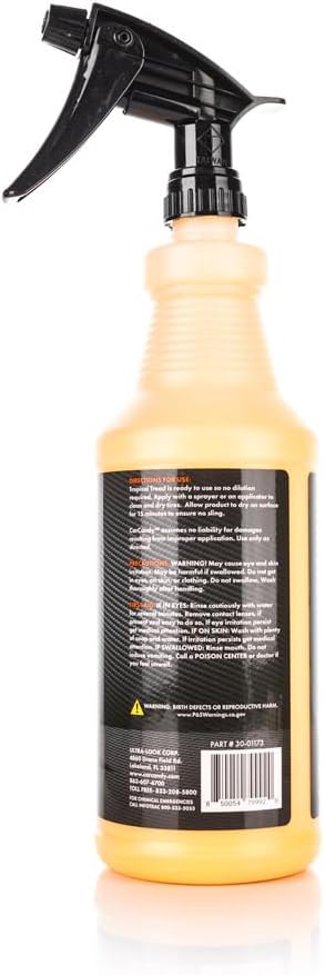 CarCandy - Tropical Tread Water-Based Tire Dressing - Conditions & Protects Rubber to Prevent Cracking & Browning – Safe for Tires, Trim, Plastic & Rubber – Ready to Use (1 Quart)