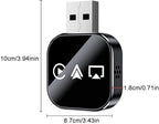 2026 Upgrade 3 in 1 Screen Mirroring for iOS Android Phone,Wired to Wireless Screen Mirroring Carplay Adapter for Car,Mirror Link Auto Adapter with 2.4/5Ghz WiFi & Bluetooth 5.0