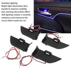 SUNGOOYUE Car LED Light Inner Door Handle Ambient Lighting Kit 2020 2021 2022 2023 2024 Easy Install Accessories, Blue‌