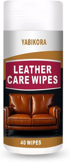 Leather Wipes, Leather Wipes for Car Interior Seat Cleaner, Steering Wheel & Furniture, Leather Couch Wipes and Conditioner - Generously Sized (4.72 x 5.51 Inch) - Full 40 Wipes