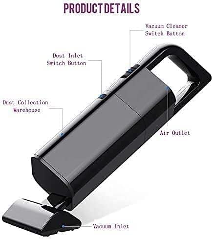 JYYBN Car Vacuum Cleaner - Portable, High Power, Handheld Vacuums Attachments, Auto Accessories Kit for Interior Detailing - Black