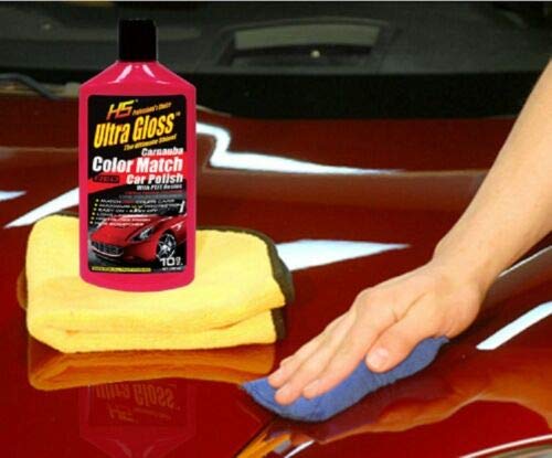 HS UltraGloss Carnauba Red Color Match Car Polish with PTFE results. The Professional Choice. 10 oz. (10 Oz)