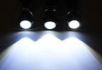 iJDMTOY 3pc Set Custom Retrofit Xenon White Front Grille Mesh Mount LED Lighting Kit Compatible With Trucks SUVs