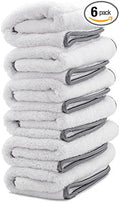 Adam's Polishes Double Soft Microfiber Towel - Premium Quality Microfiber Polishing Towel with Scratch-Free Satin Edge - Buff Away Polishes & Car Wax with Ease (6 Pack)