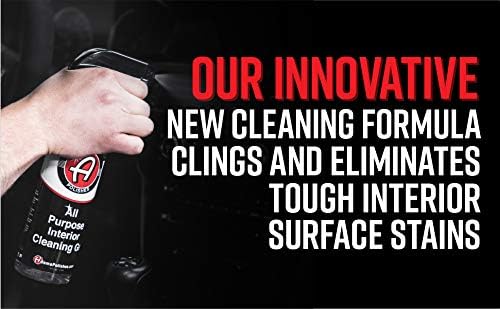 Adam's Polishes All Purpose Interior Cleaning Gel - Best For Detailing Leather Seats Vinyl Carpet Upholstery Plastic Rubber Interior Surfaces Floor Matts & Car Accessories Boat RV Parts (16 oz)