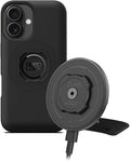 Quad Lock Adhesive Dashboard/Console Car Phone Holder Kit with MAG Wireless Charging Head V2 and MAG Phone Case for iPhone 16