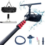 Telescopic Window Cleaning Brush with 3.6-10.8M Extendable Pole Water Fed Cleaner for Conservatory Roof & Solar Panel Cleaning Perfect for High Reach Cleaning Tasks
