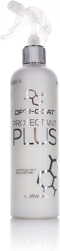 OPTI-COAT – Protectant Plus – Clean, Restore, & Protect Leather, Vinyl, & Plastic Surfaces; Natural Matte Finish; Contains a Balance of Cleaners, Penetrating Oils, & UV Inhibitors (16 Fl. Oz.)