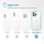 Speck Presidio 2 Grip iPhone 16 Pro Max Case - MagSafe and ClickLock - Slim Coastal Blue/Dust Grey