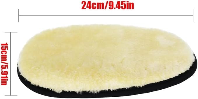 Wool Car Wash Mitt, Lint Free Scrubber High Density Car Wash Wool Glove Microfiber Wool Soft Automotive for Cleaning Car Wash Glove Auto Accessories Bear Claw Scratch Polishing Waxing Mitt (2 Pcs)