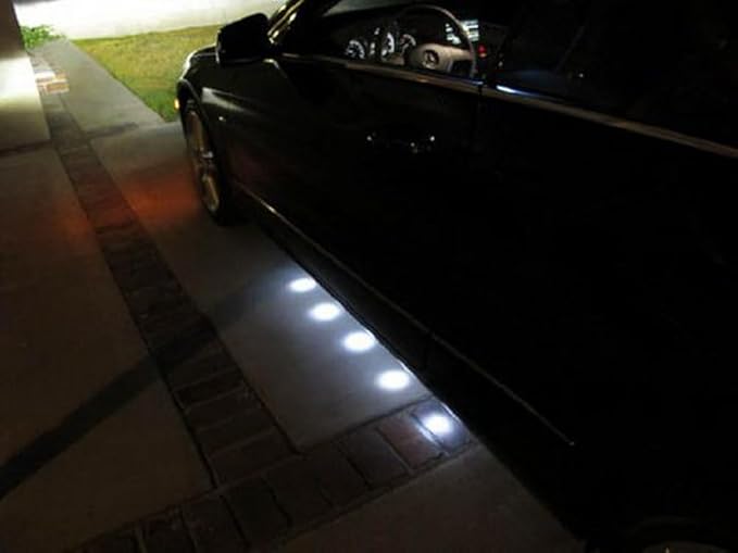 iJDMTOY Brabus Style 90-LED Under Car Foot Area Illumination LED Puddle Lights, Xenon White
