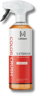 Lithium Color Crush Car Detailing Spray - Instant, Long Lasting Deep Glossy Shine - Hydrophobic Premium Car Detailing Supplies Infused with Si02 Stackable Color Enhancing Technology