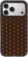 CASETiFY Impact iPhone 17 Pro Max Case [Slim/Compatible with Magsafe / 8.2 ft. 4X Military Grade Drop Protection] - Choco Dots - Clear Black