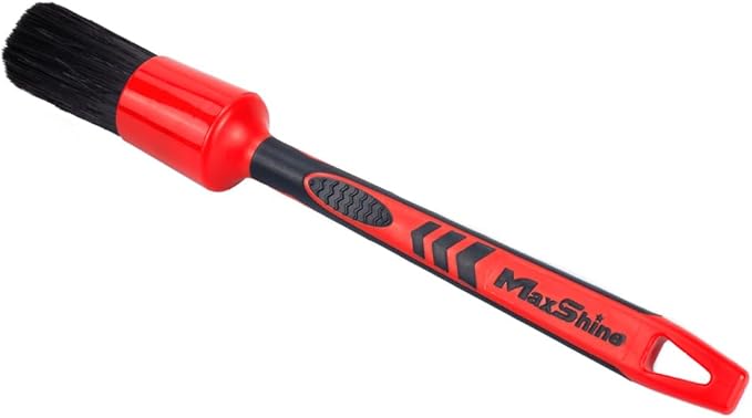Maxshine Large #14 Universal Detailing Brush – Black Classic with Soft Synthetic Bristles – Durable, High-Density Brush for Interior, Exterior, Leather Seats, Engine Bay & Wheels
