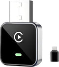 2026 Upgraded Wireless CarPlay Adapter for Apple iPhone, Plug and Play, Fast Auto-Connect, Realtek 8730E Chip Stable & No Latency, Wired to Wireless Adapter with USB-A/Type-C Port Gray-CT (CM101)