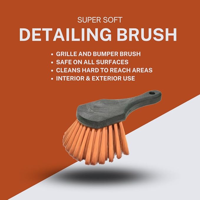 Renu Luxury Detail Brush Kit, use on Vehicles, Boats, RV's and Motorcycles. 4pc Luxury Detailing Brushes for Interior and Exterior use.