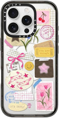 CASETiFY Impact Case for iPhone 16 Pro [Slim / 8.2 ft. 4X Military Grade Drop Protection/Compatible with Magsafe] - You are Stars Collage - Clear Black