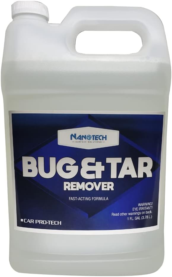 Nanotech Surface Solutions Bug & Tar Remover- Effective Bug Splatter, Tar, Tree Sap, Glue Eliminator- Fast Acting- Safe on Automotive Paint (1 Gallon)