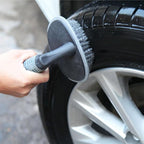 Wheel Cleaning Brush Set Multipurpose Nylon Bristle Car Wheel Rim Tire Cleaner for Cars Motorcycles Bicycles with Scratch-Free Flexible Design