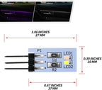 NJSBYL 4PCS LED Door Handle Circuit Board Replacement for B-MW 3 4 5 Series X1 M4 Gran Turismo Touring Sedan Convertible Coupe F10 F30 F31 F32 F33 F34 F36 F48 F82 F83 Purple-White Ambient Lighting