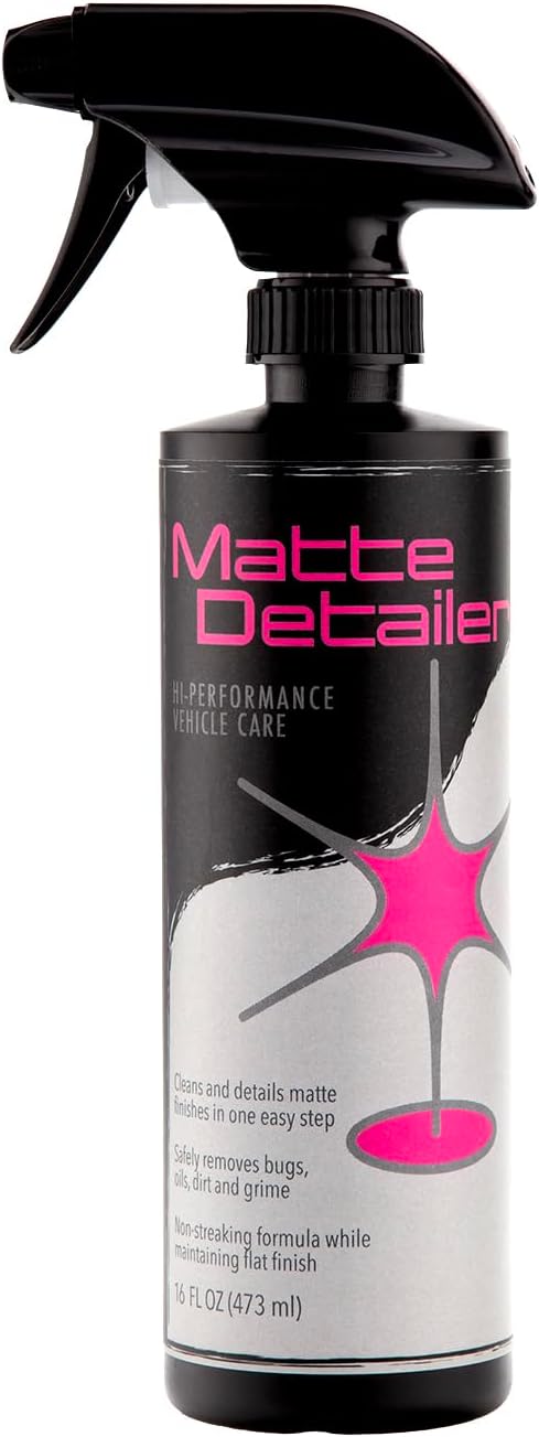 Molecule Matte Detailer Spray | Premium Vehicle Care | Streak-Free, Soil Resistant Surface Protection | Cleans Matte Vehicle Paint, Vinyl, Wheels, and Other Matte Finish Surfaces | 16 Ounce
