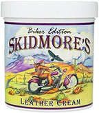 Skidmore's Biker Edition Leather Cream | All Natural Formula Cleans, Conditions, and Protects your Motorcycle | Made in USA