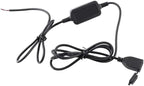 Ultra Compact USB Direct Hardwire Adapter Kit, Waterproof Power Cord Supply Port Car Hard Wire Charger Charging Cable Socket Step Down Converter Outlet for Motorcycle Smart Phone GPS Dash Camera