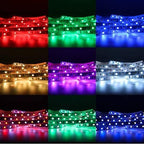 SUPERNIGHT LED Strip Lights, RGB Color Changing 16.4Ft SMD5050 LEDs Flexible Light Strip Rope Lighting Kit with 44 Key Remote Controller and 12V Power Supply for Bedroom TV Backlight Christmas