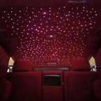 AKEPO 16W Starlights Headliner Kit Fiber Optic Star Lights Kit, Mixed Dia. 295pcs(0.75+1+1.5mm) 9.8ft/3m Optical Fiber Strands APP/Remote Control Music Activate Car Home Use Optical Fiber Light Kits