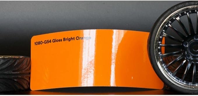 3M Car Wrap Roll 2080 Gloss Orange | G54 | (5ft x 60ft (300 Sq/ft)) | Automotive Vinyl Wrap for Cars - Car Interior Wrap & Exterior | w/Free Instawraps Pro Glove