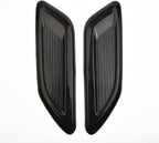 Car Hood Scoop Vent Cover Set - 3 Pcs Glossy Black Air Intake Decorative Trim For Fit On Most Vehicles
