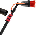 Extendable 17ft Water Fed Window Cleaning Brush & Pole - Perfect for Outdoor Use Conservatory Roofs Solar Panel & Truck Cleaning Streak-Free Shine.