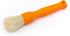 Detail Factory - Boar Hair Detailing Brush Short-Handle + Long-Handle Combo Kit - Comfortable Grip and Heavy-Duty Scrubbing for Interior, Exterior, Engine Bay, Wheels, Exhaust Tips, Orange