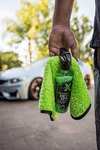 Liquid X Plush Waffle Weave Green Xtreme Microfiber Detailing Towel 16" x 16" Guaranteed Satisfaction (2 Pack)