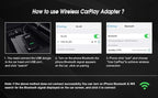Carlinkit 3.0 Wireless CarPlay Adapter USB for Factory Wired CarPlay Cars (Model Year: 2015 to 2026), Wireless CarPlay Dongle Convert Wired to Wireless CarPlay