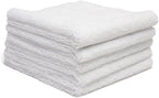 Autofiber Zeroedge Detailing Towel (Pack of 5) Edgeless Microfiber Polishing, Buffing, Window, Glass, Waterless, Rinseless, Car Wash Towels (White)