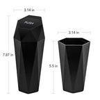 Car Trash Can with Lid - 1-Pack, Interior Accessories for Vehicles, Leakproof Garbage Can with 15 Detachable Trash Bags, Multipurpose Organizers and Storage Solutions for Home and Office