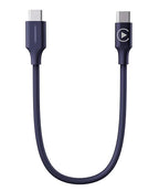 2-in-1 Headset Bypass Cable for Motorcycle, CarPlay Jumper Adapter, Enable CarPlay on Harley/Indian/Goldwing Without Bluetooth Headset, USB-C to USB-C Support Charging,Black/3.3Ft