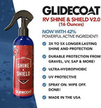 Glidecoat RV Shine & Shield V2.0 - RV Spray Wax Silica Coating | Better than RV Wax | | RV Wax and Polish | RV Roof Protectant | Spray Wax for RVs | Protect all RV, Boats, Cars + More | 16oz