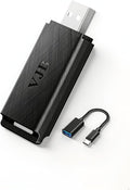 VJB Wireless CarPlay &Android Auto Adapter for iPhone & Android | Converts Wired to Wireless | Plug and Play Stable Connection Fast Auto-Connect (iOS 10+, Android 10+, 2016+ Cars)