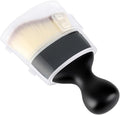 Car Detailing Brush, Soft Bristle Cleaning Brush, Scratch-Free Auto Duster Tool for Dashboard, Air Vents, Leather & Interior Cleaning (Black&Brown&White with Cap)