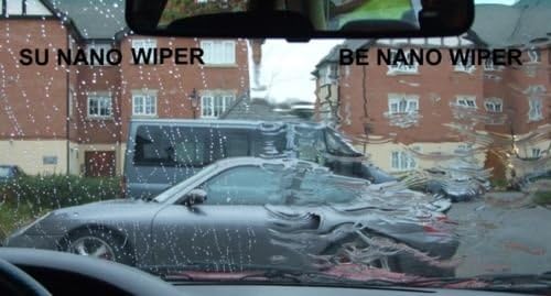 Ceramic Coating for Cars - Nano Wiper Auto Protection Spray Wax - 100 ml Windshield Water Repellent - Glass Guard Car Sealant in Your Car Wax Kit - Hydro Shield for More Visibility