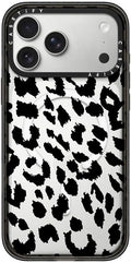 CASETiFY Impact iPhone 17 Pro Max Case [Slim/Compatible with Magsafe / 8.2 ft. 4X Military Grade Drop Protection] - Lacie Leopard - Clear Black