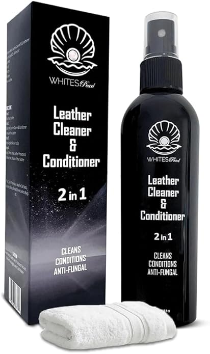 Leather Cleaner and Conditioner 8.5oz – 2 in 1 Leather Care Formula, Leather Cleaner for Purses, Leather Protectant, Grease And Stain Remover