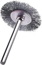 15 Pcs T Shape Stainless Steel Wire Brushes Wheel 1/8'' Mandrel Rust Removed Polishing Wheel for Dremel Rotary Tool