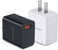 5V 3A USB Wall Charger Fast Charging Block Phone Charger USB Plug Compatible with iPhone 16 15 14 Pro Max Galaxy S24 S23 Ultra 22 21 20 A03s Android Camping Fan – [2Pack] Black White