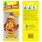 Little Trees Car Air Freshener | Hanging Tree Provides Long Lasting Scent for Auto and Home | Mango Berry Smoothie, 24 Air Fresheners