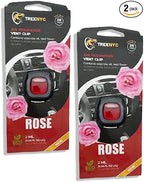 Car Air Fresheners Vent Clips, Essential Odor Eliminator, Perfect Scented Accessories, Long Lasting Rose Fragrance up to 30 Days, 0.07 FL.OZ (2 Packs)