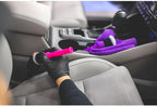 Detail Factory - Synthetic Detailing Brush Combo Kit - Ultra-Soft Synthetic Bristles, Scratch-Free, Instrument Panels, Emblems, One Long Handle + One Short Handle, Pink (2-Pack)